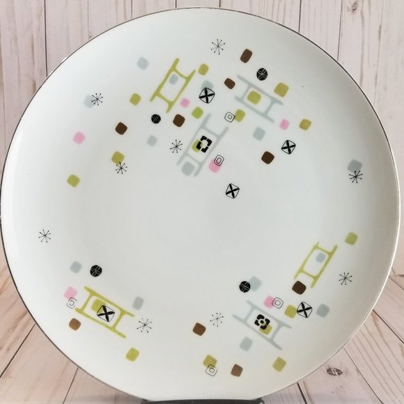Large MCM Frolic Style Modern 12" Serving Plate - Picture 1 of 5